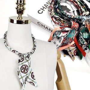 Tory Burch pattern magnetic scarf